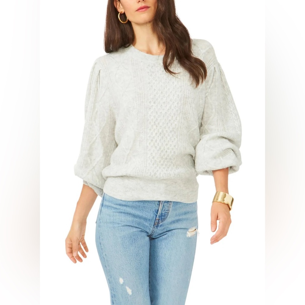 1. State Women's Soft Gray Knit Sweater